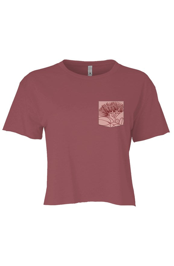 wāhine crop top - lehua